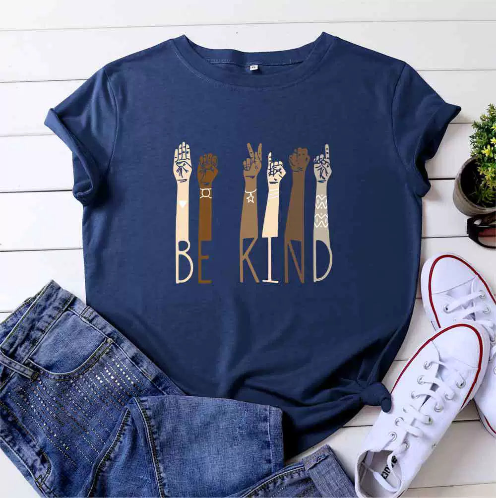 Women's Loose plus Size Purified Cotton Thin Short Sleeve T-shirt